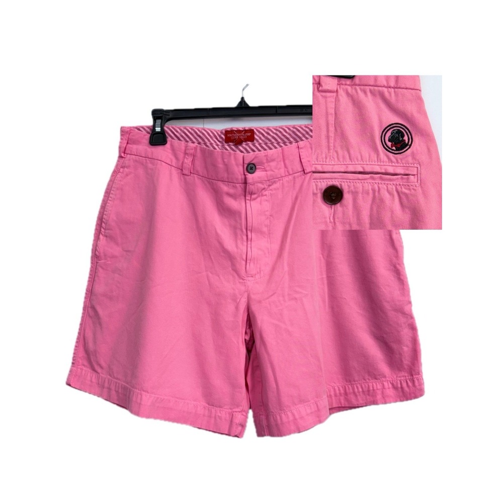 Southern Proper Club Shorts Chino Flat Front Men's Size‎ 34 Pink 7"